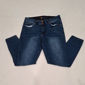 Indigo Poppy Dark Blue Skinny Jeans for Women Size 12P